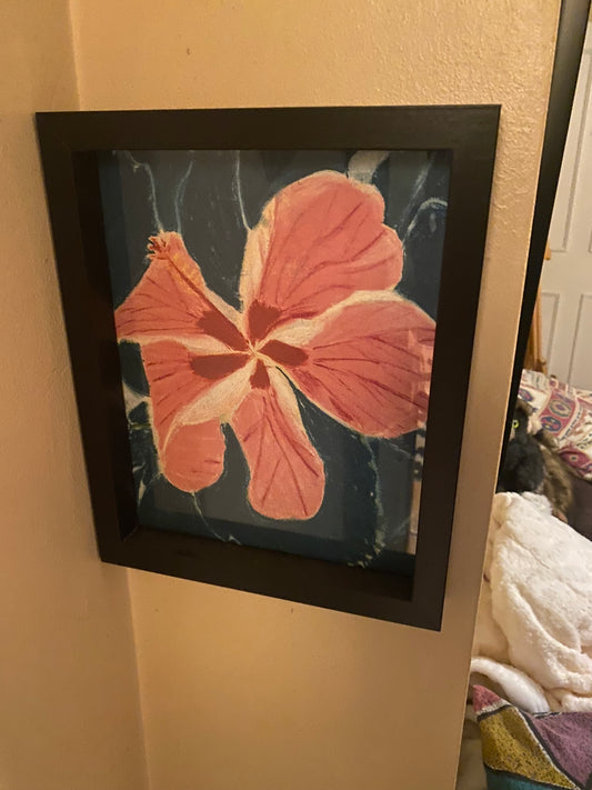 Beautiful pink floral artwork